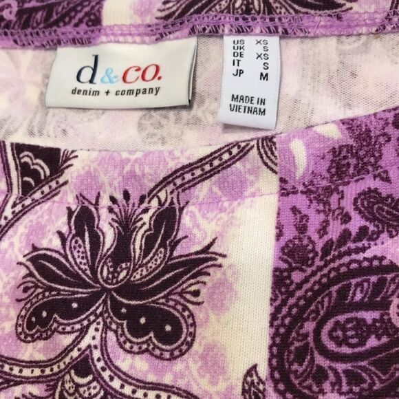 Denim & Co. Heavenly Printed Jersey Boat Neck Tunic - Picture 5 of 5